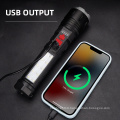 Modes Camping Aluminum Buzzer Alarm Led Flashlight